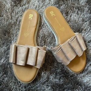 BP Metallic Platform Sandal